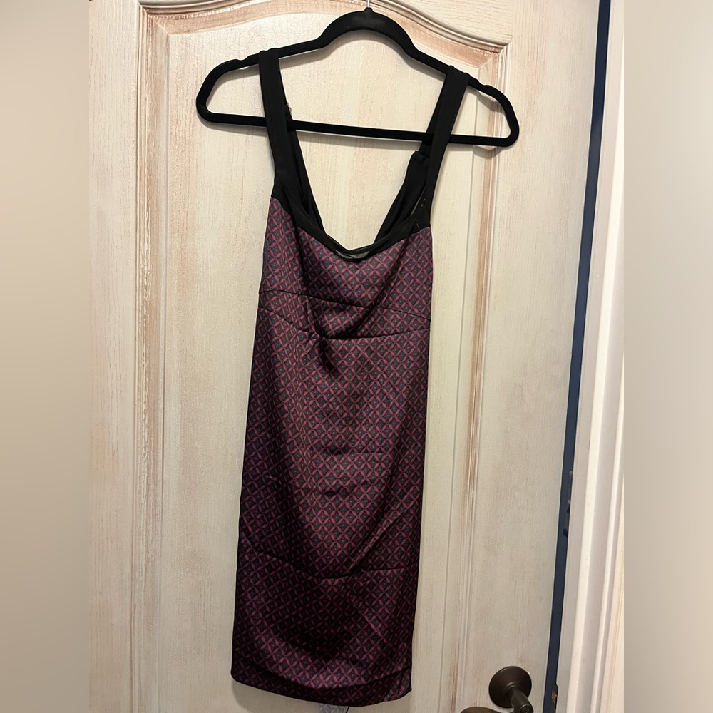 Free People Elegant Black/Navy/Purple Women's Dress